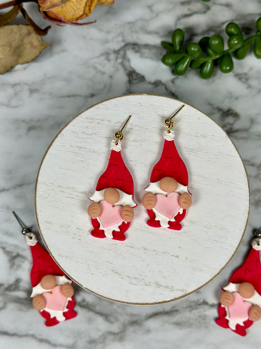 Valentine Gnome Dangles