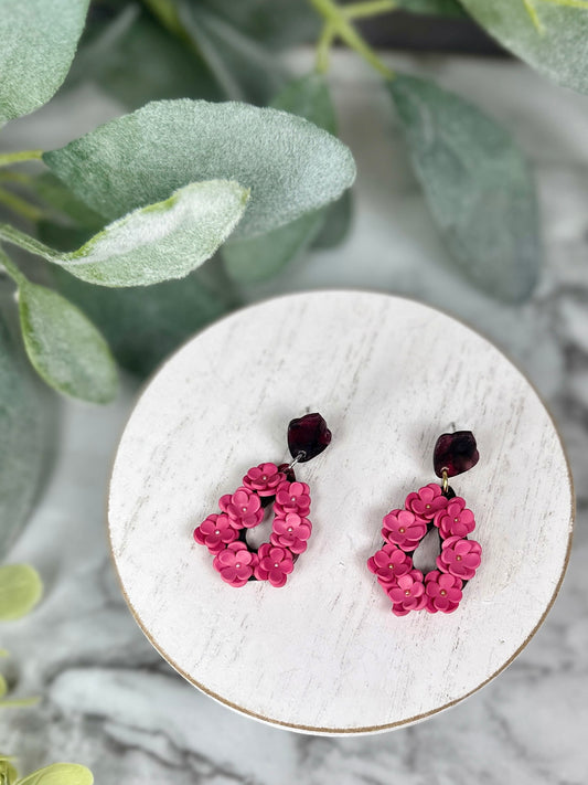 Floral Teardrop Dangles