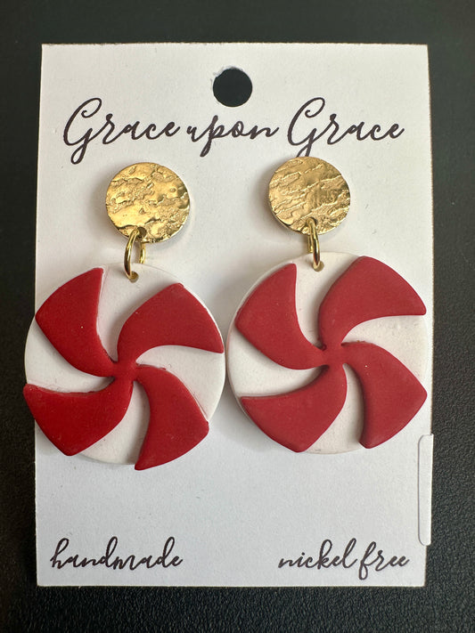 Peppermint Candy Dangles