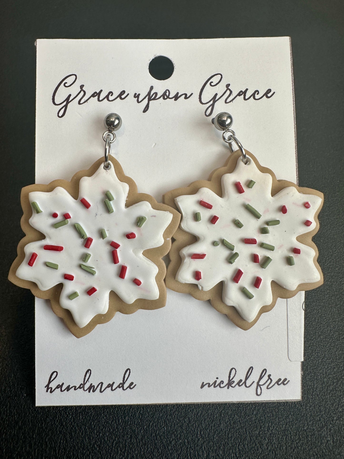Sugar Cookie Dangles - Snowflakes