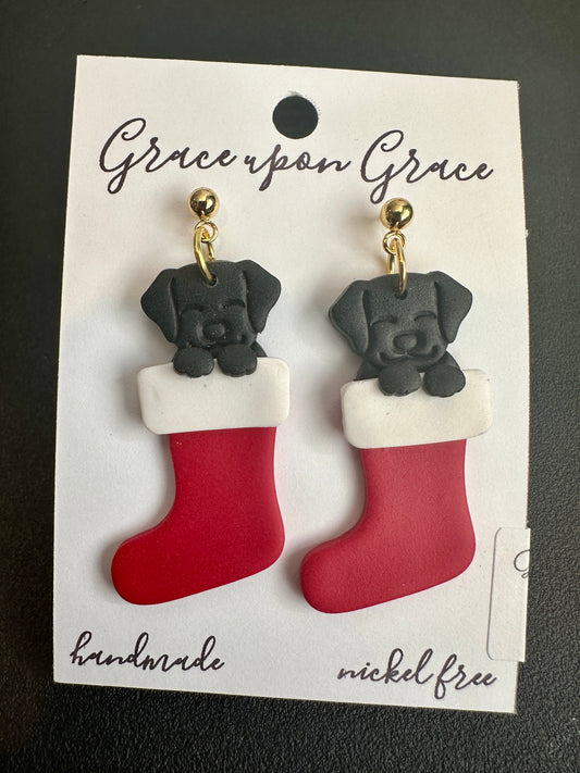Dog in a Stocking Dangles