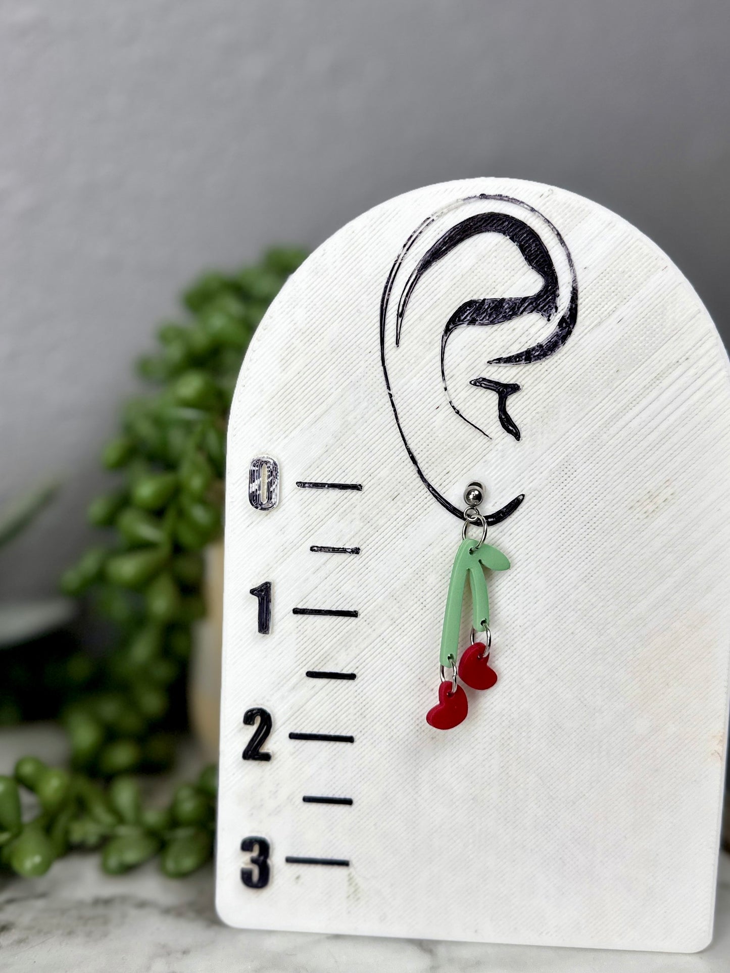 Heart Cherry Dangles