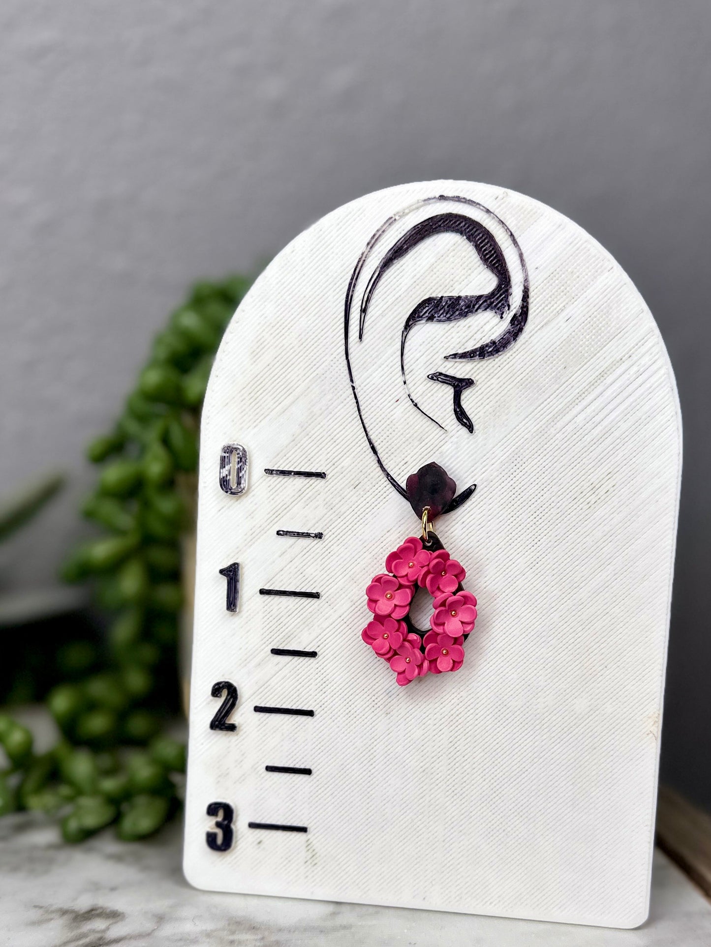 Floral Teardrop Dangles