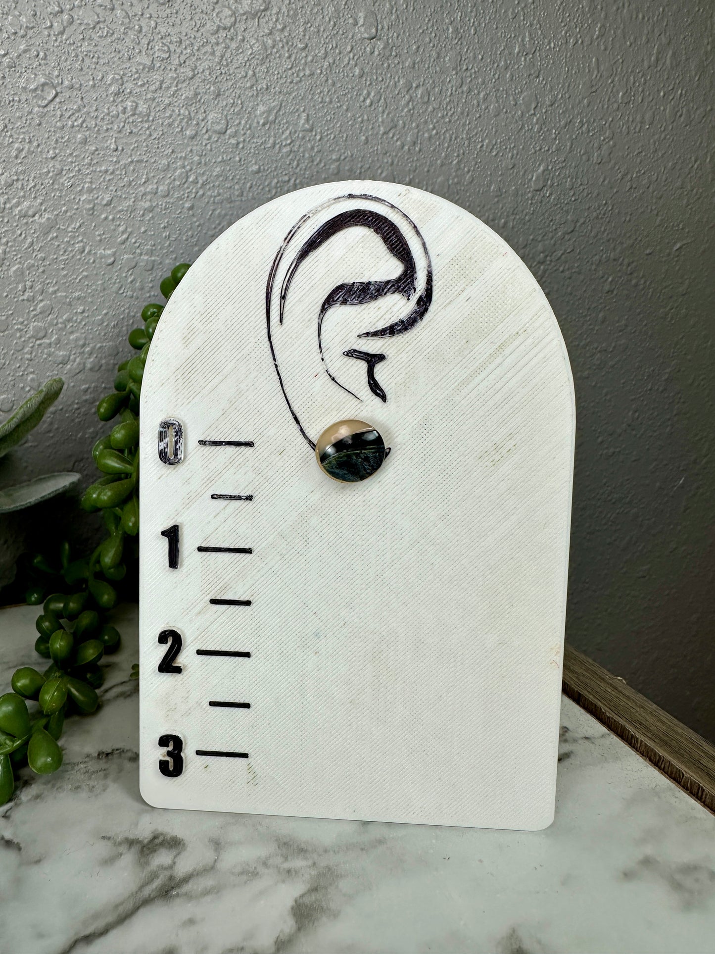 Stone Effect Button Studs