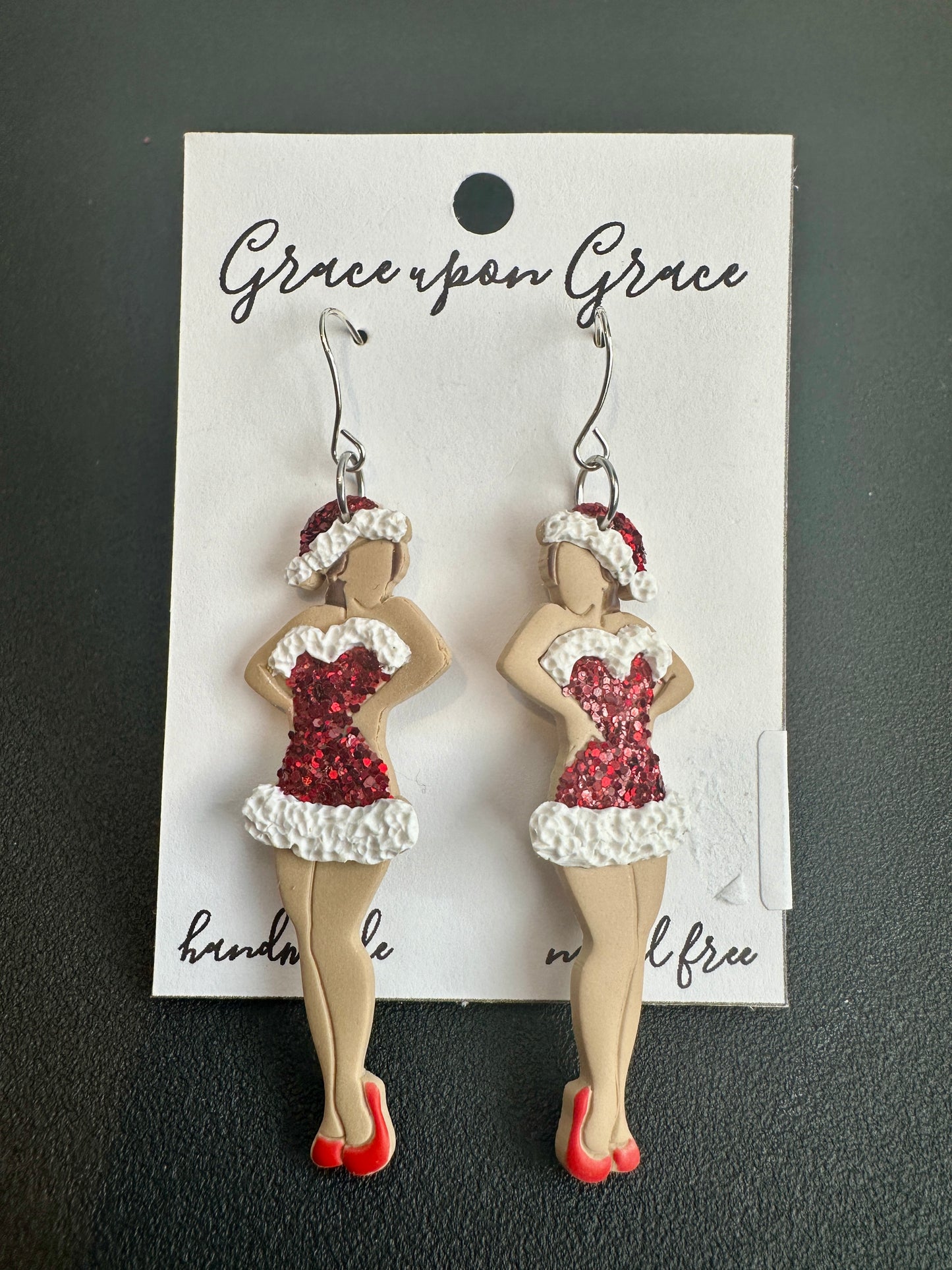 Christmas Pin-up Girl Dangles