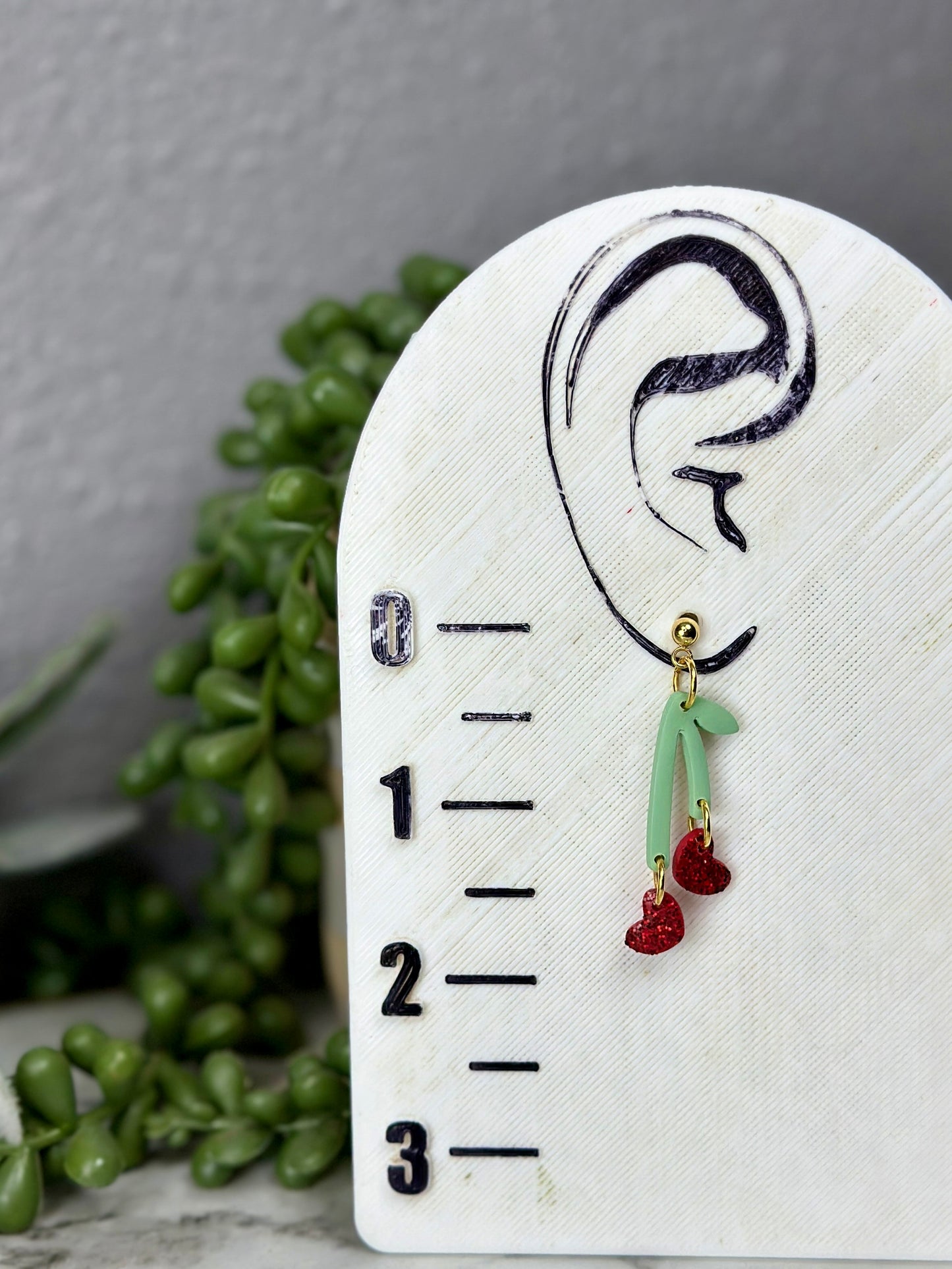 Heart Cherry Dangles
