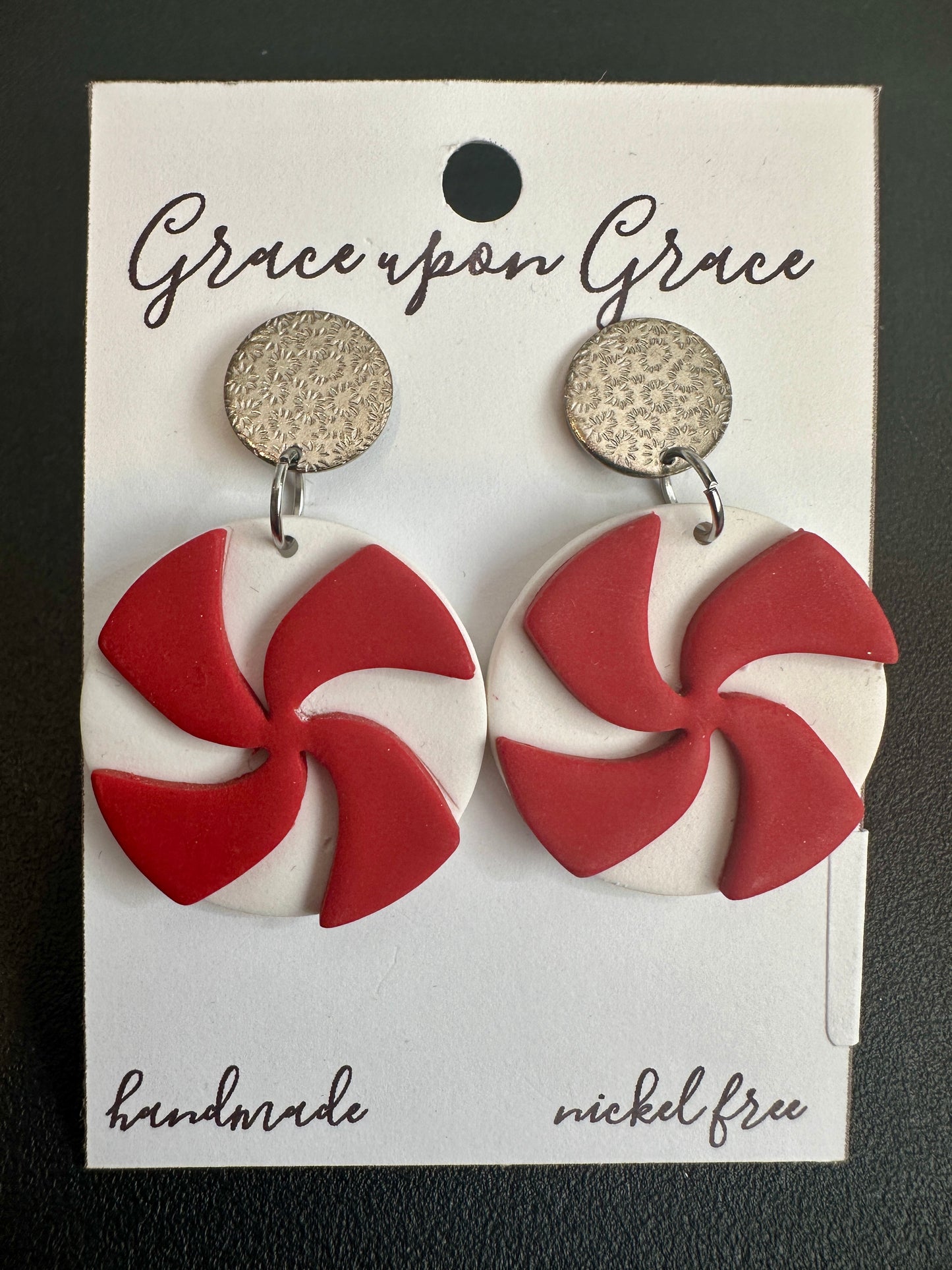 Peppermint Candy Dangles