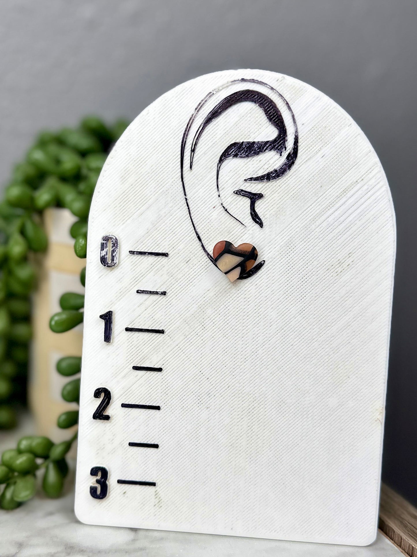 Stained Glass Heart Studs - Neturals