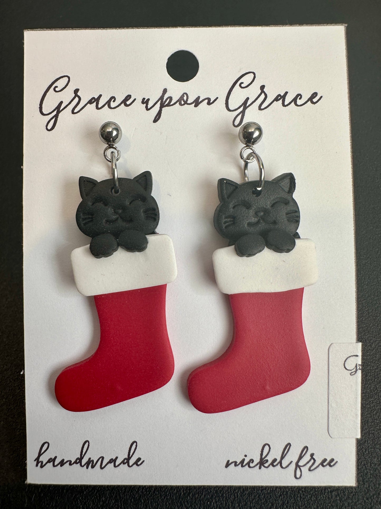 Cat in a Stocking Dangles