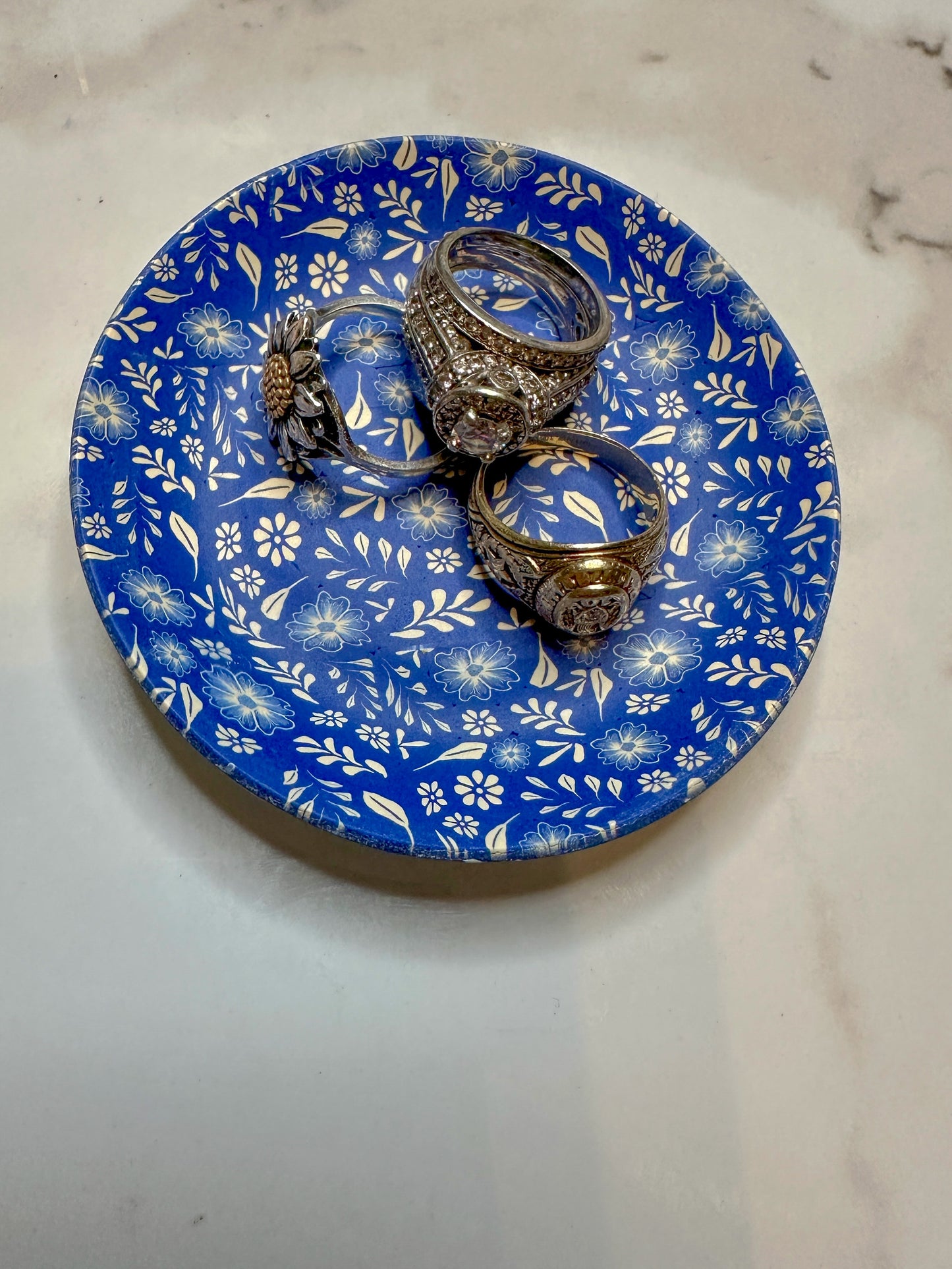 Flower Mosaic Trinket Dish