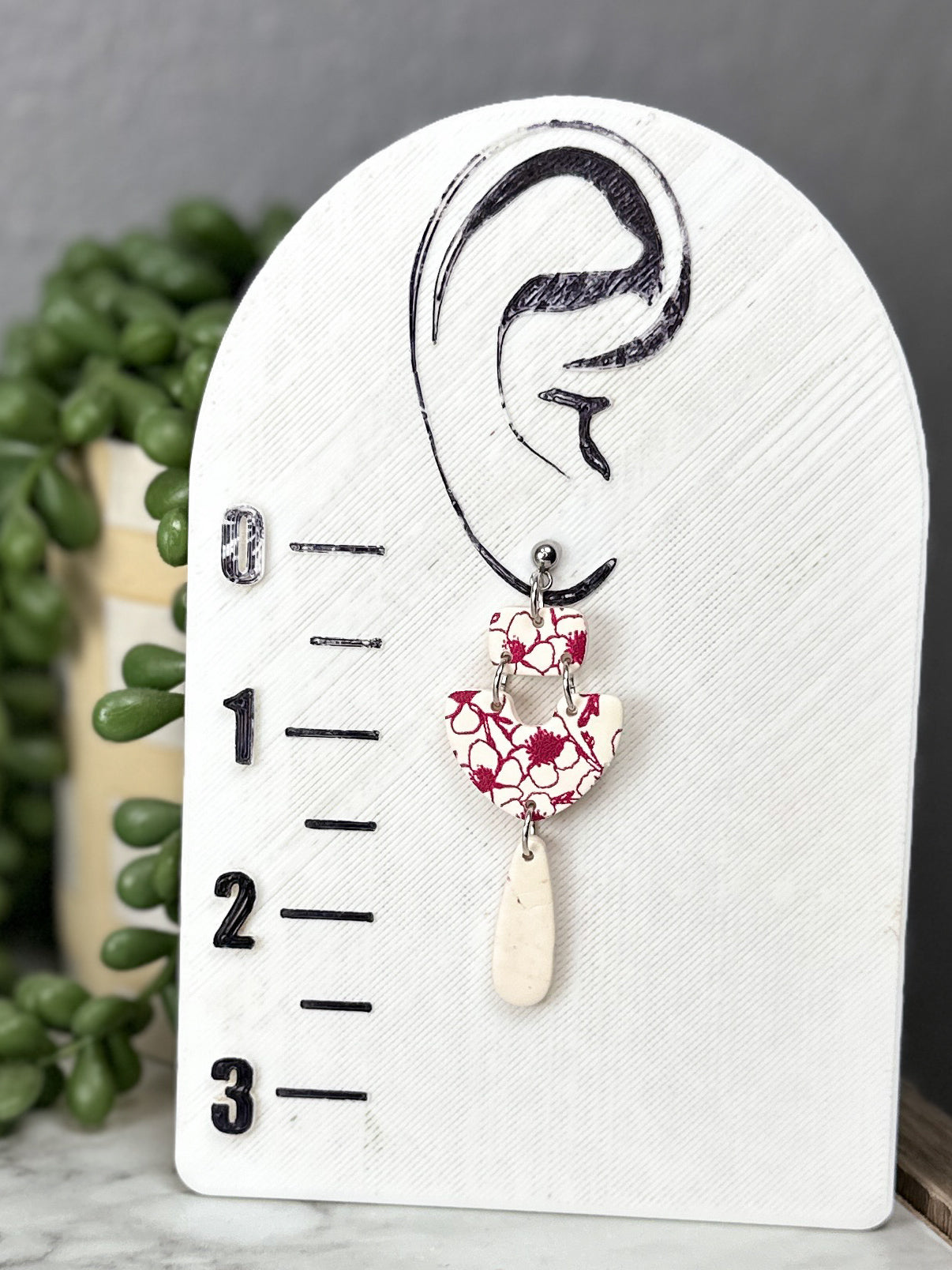 Painted Cherry Blossom Dangles 1