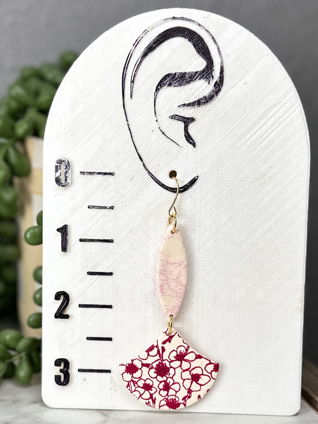 Painted Cherry Blossom Dangles 2
