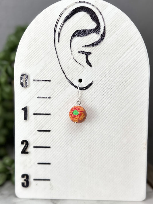 Yellow Flower Bead Dangles