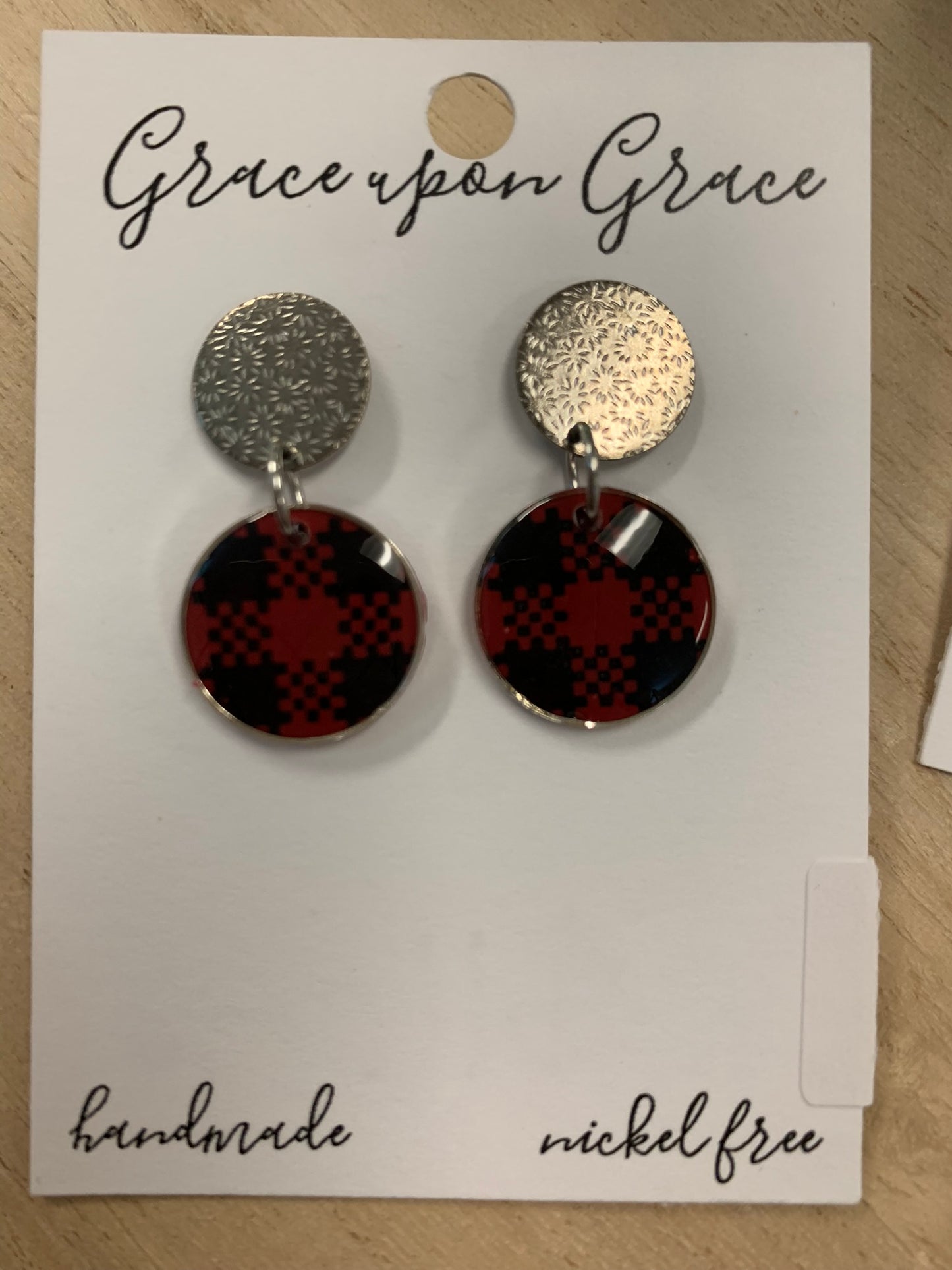 Buffalo Plaid Dangles - Short