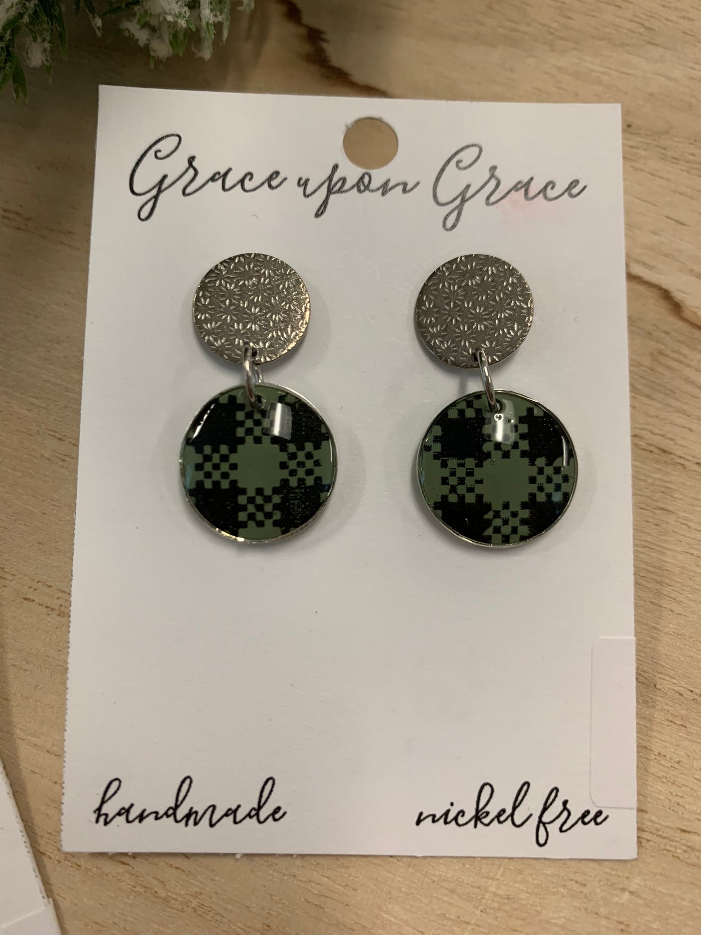 Buffalo Plaid Dangles - Short