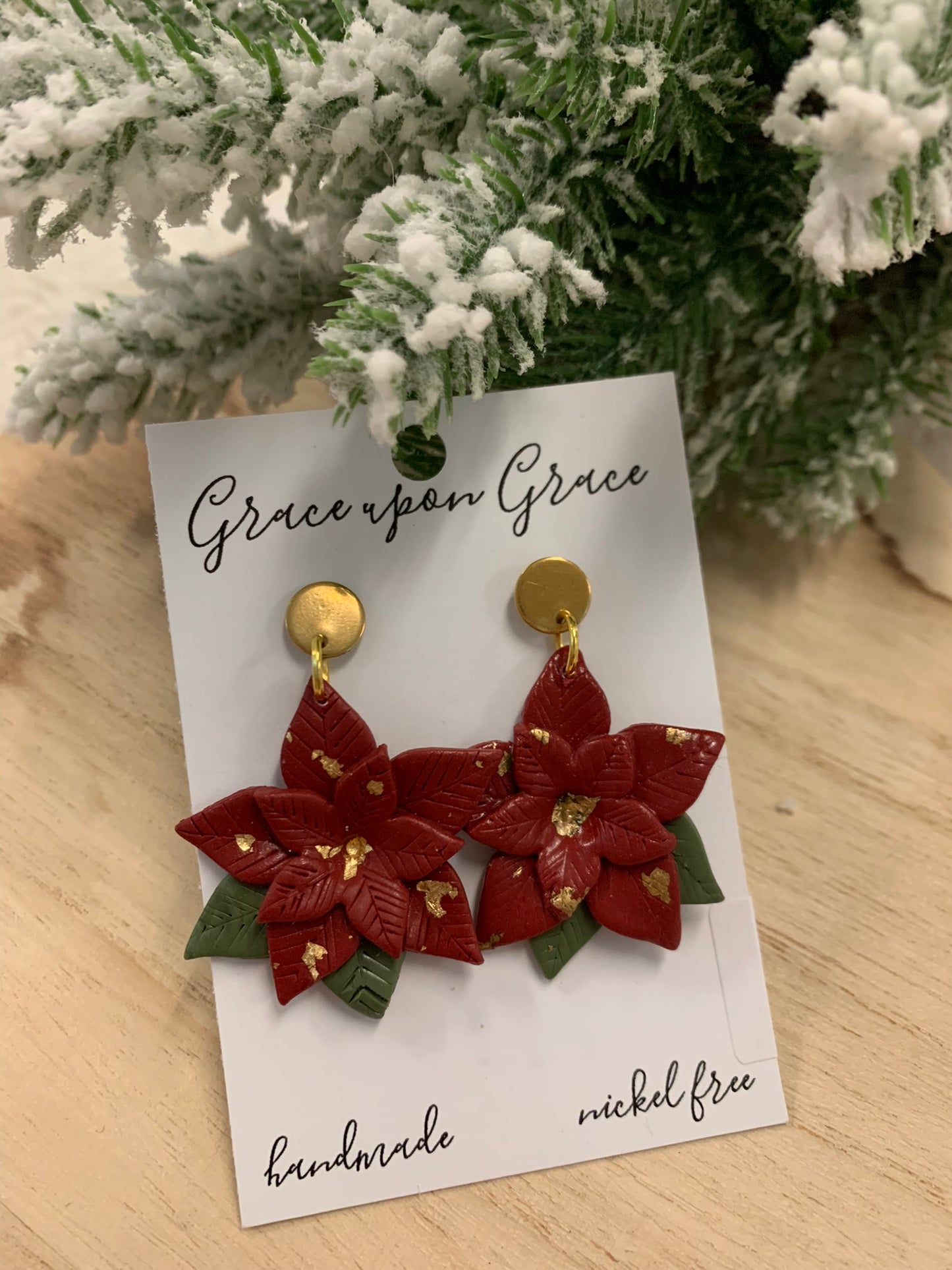 Poinsettia Dangles