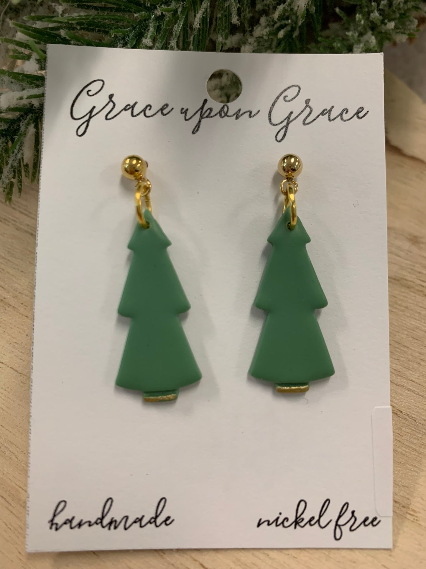 Minimalist Christmas Tree Dangles