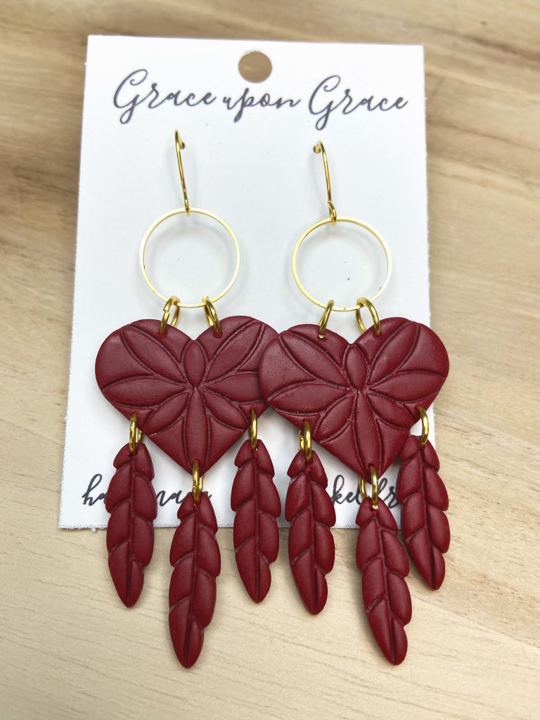 Heart Dreamcatcher Dangles