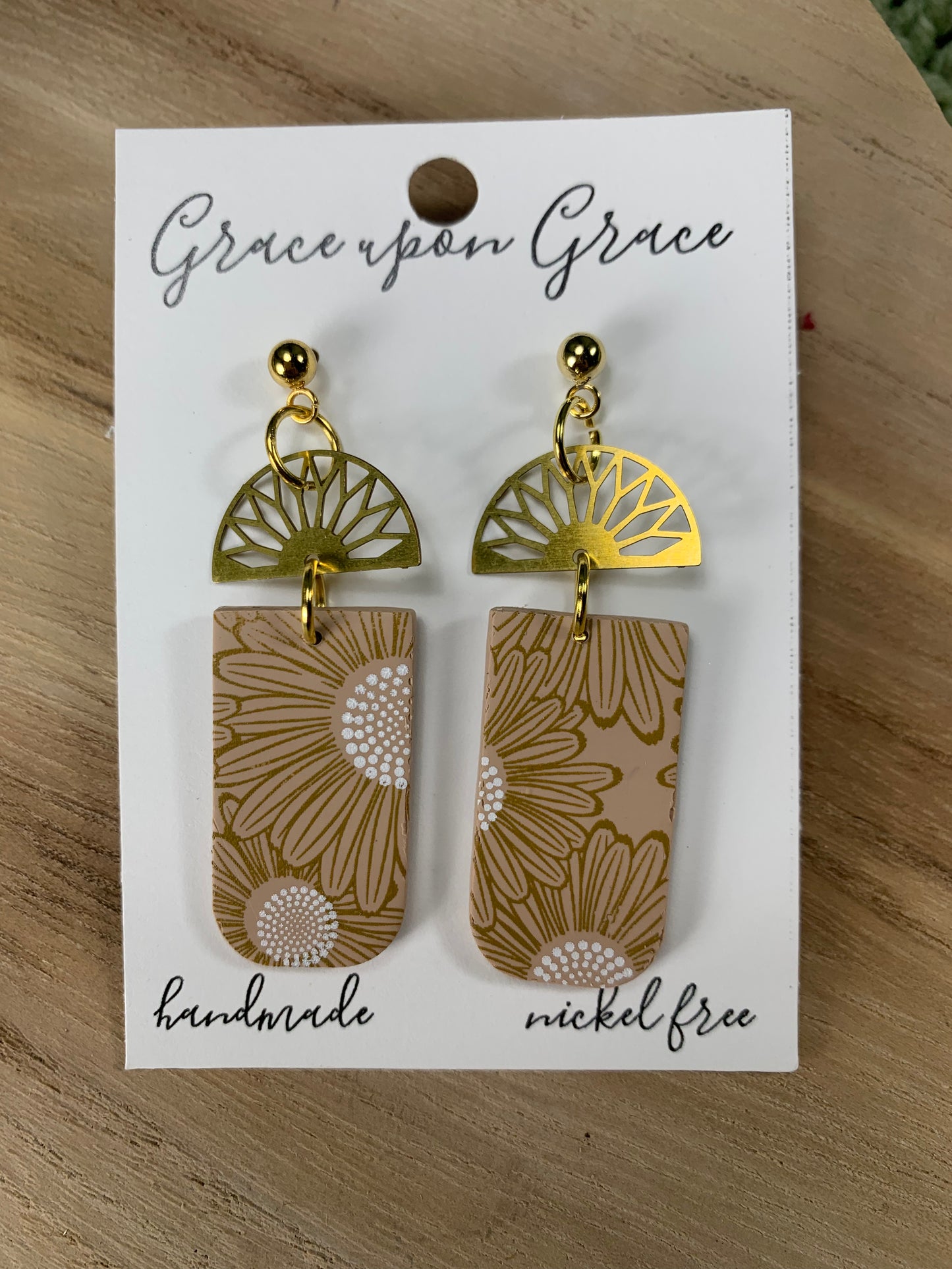 Painted Sunflower Dangles - Sunburst Connectors