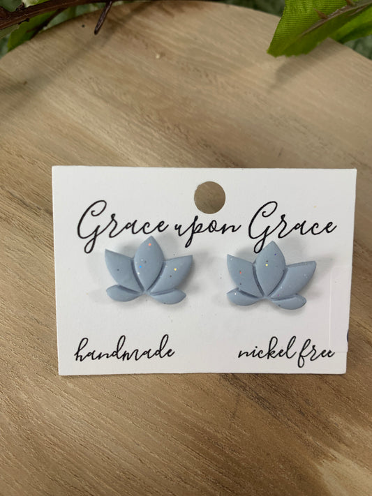 Lotus Flower Studs