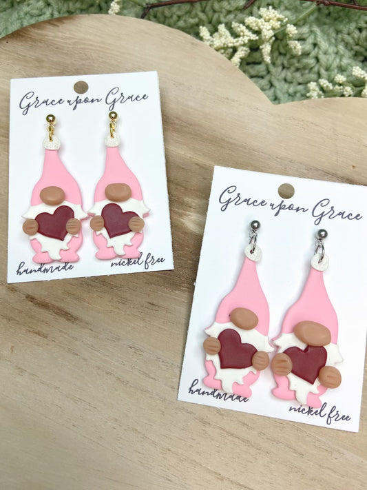 Valentine Gnome Dangles