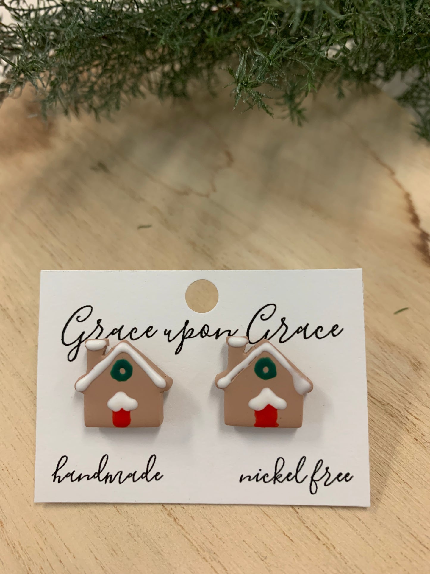 Gingerbread House Studs