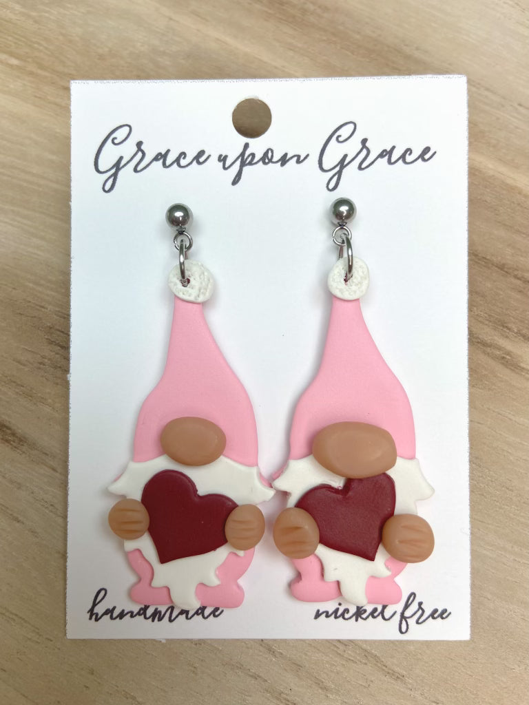 Valentine Gnome Dangles