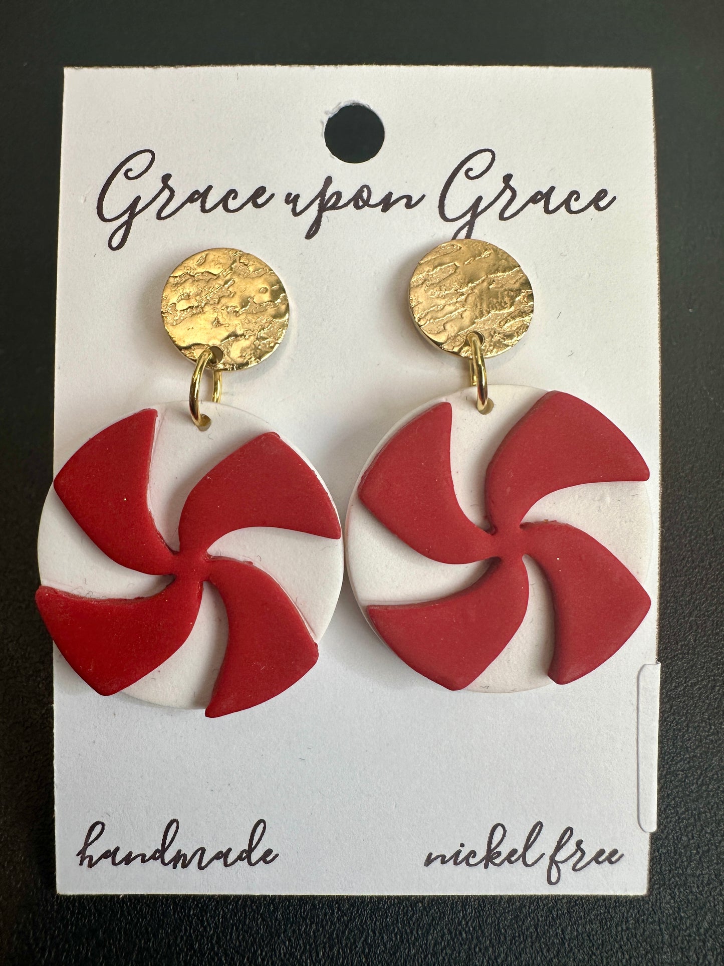 Peppermint Candy Dangles