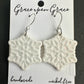 Glittery Snowflake Dangles