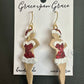 Christmas Pin-up Girl Dangles