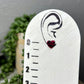 Stained Glass Heart Studs - Reds/Pinks