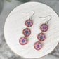 Purple Flower Dangles