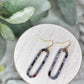 Skinny Hollow Oval Dangles