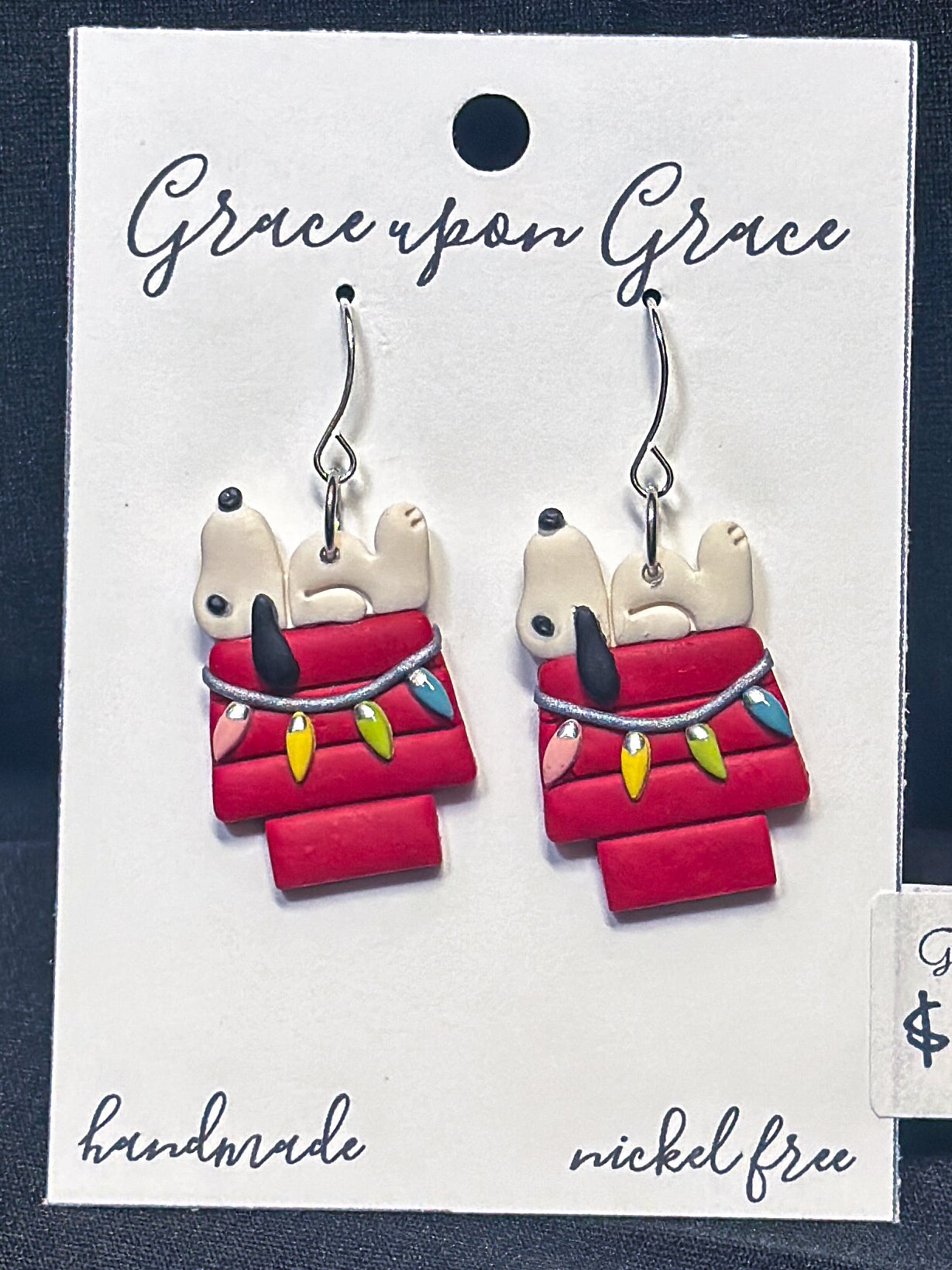 Snoopy on Doghouse Dangles