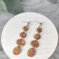 Retro Abstract Pebble Dangles