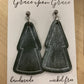 Simple Christmas Tree Dangles - Glittery