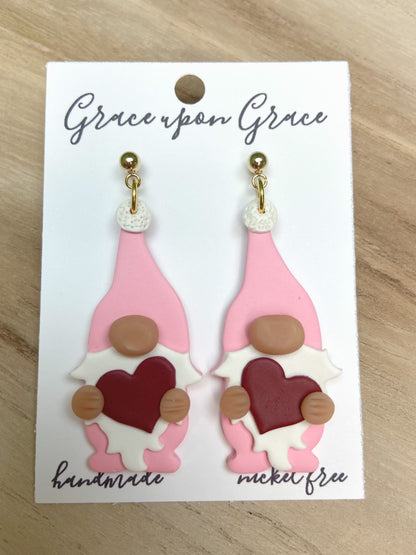 Valentine Gnome Dangles