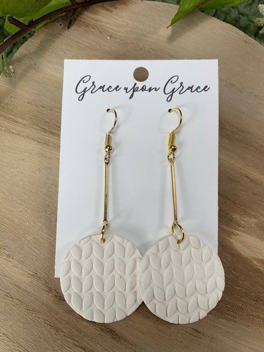 Sweater Texture Dangles - Long