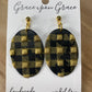 Buffalo Plaid Raised Texture Dangles