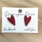 Long Heart Studs