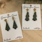 Minimalist Christmas Tree Dangles - Painted