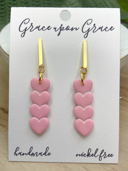 Stacked Heart Dangles