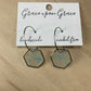 Dragonfly hoops - small hexagons