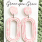 Ophelia Dangles - Pink and White